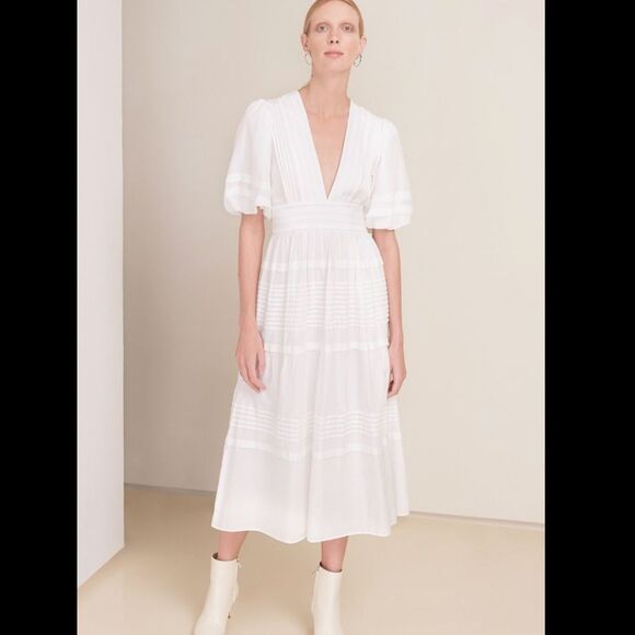 Magali Pascal Ballet Maxi Dress Peony Pink Small Anthropologie - Picture 10 of 15